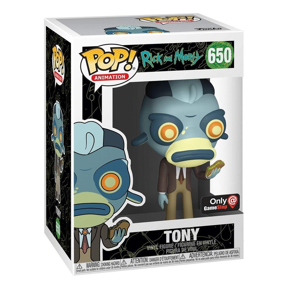 Funko Pop Rick and Morty Tony Exclusive Vinyl Figure 650 GameStop Adult Swim Toy